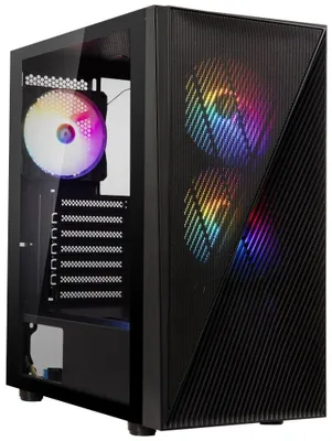 Immagine prodotto di BitFenix, case Helios, ATX, 4 ventole RGB da 120mm, 2 porte USB 3.0, 1 porta USB 2.0, pannello laterale in vetro temperato, colore nero