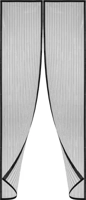 Zdjęcie produktu dla VINGO moskitiera magnetyczna 120x240cm drzwi balkonowe kurtyna przeciw owadom automatyczne zamykanie drzwi balkonowe drzwi piwniczne drzwi tarasowe łatwy montaż samoprzylepny bez wiercenia czarny
