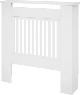 Produktbild von Weiße Heizkörperverkleidung 78x19x81cm aus MDF für Wohnzimmer & Schlafzimmer