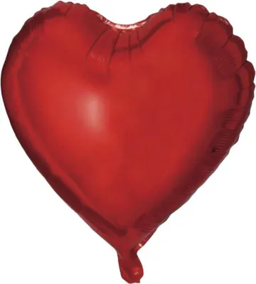 Produktbild von 18"/Ø43cm Herz Folienballon  Uni | Rot