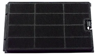 A black carbon filter for an appliance.