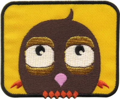 Produktbild von Aufnäher - Vogel - schwarz-gelb - Patch