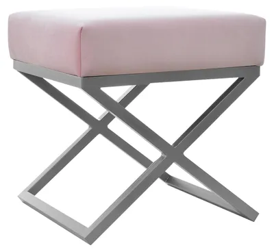 Produktbild von Pouf Fußhocker Rund Hocker Polsterhocker Sitzhocker Badhocker Hocker X Ottomane