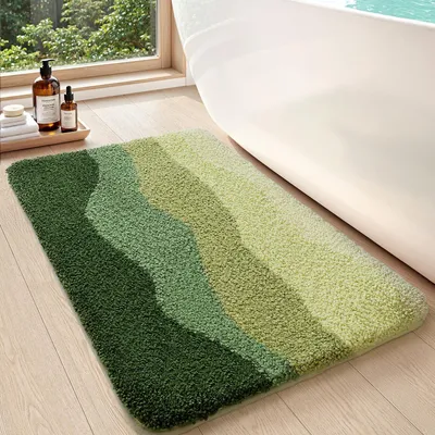 Produktbild von Badezimmerteppich, 40 x 60 cm, saugfähig und rutschfest