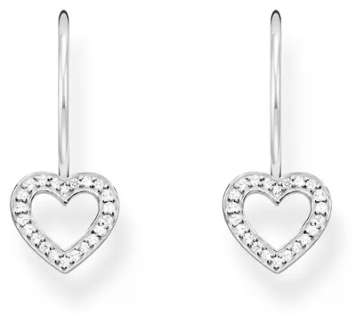 Produktbild von Thomas Sabo Ohrhänger Damen in Herzform Weiße Steine Silber H2292-051-14