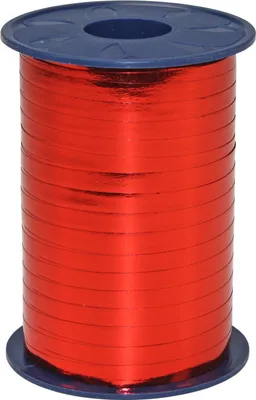 Produktbild von Metallic Ringelband rot, 400-m-Spule, 5 mm