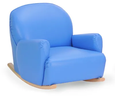 Produktbild von Schaukelsessel Für Kinder Blau - Schaukelstuhl Kinderzimmer Kindermöbel