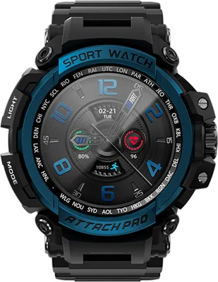 Zdjęcie produktu dla Inteligentny zegarek sportowy LOKMAT ATTACK PRO, pełny ekran dotykowy TFT o przekątnej 1,32 cala, monitor fitness, wodoodporność IP68, połączenia BT, monitor poziomu tlenu we krwi / snu / tętna / ciśnienia krwi, wiele trybów sportowych, powiadomienia / przypomnienia o połączeniach / sesjach, zdalna kamera, kompatybilny z Android iOS