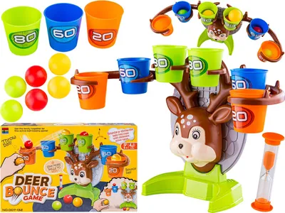 Produktbild von Deer Bounce Basketball Wurfspiel + Zubehör, Deer Bounce Spiel