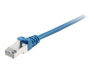 Produktbild von Equip Patchkabel Cat6A S/FTP 2xRJ45 0.50m blau LSZH Polybeutel