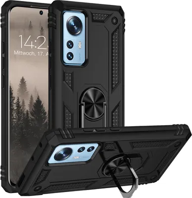 Produktbild von Armor Outdoor Handyhülle für Xiaomi 12 5G / 12X 5G Handy Panzer Case Cover Schutzhülle Farbe: Schwarz