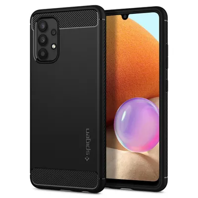 Produktbild von Spigen Rugged Armor Hlle fr Samsung Galaxy A72, schwarz