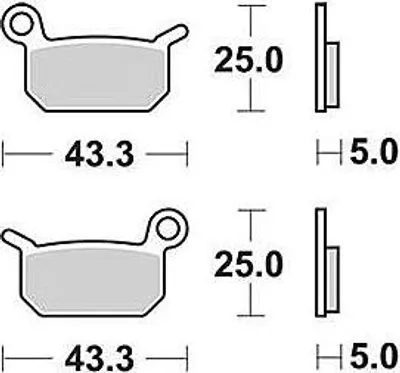 Immagine prodotto di TRW Pastiglia freno Trw Sinter Mcb 750 Rsi