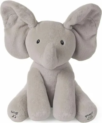 Produktbild von GUND Flappy, der singende und sprechende Elefant, französisch, 30,5 cm, Spieltiere, 0,5 Jahr(e), Interaktiv, Mit Ton, AA, Akkus/Batterien enthalten