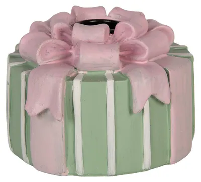 Productafbeelding van Clayre & Eef kaarsenhouder, diameter 10x7 cm, roze, kunststof