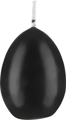 Produktbild von Kopschitz Kerzen Eierkerzen Schwarz 60 x 45 mm, Inhalt 6 Stück