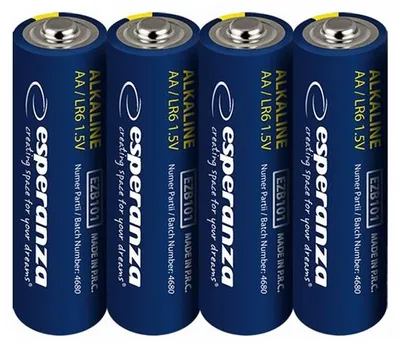Obrázok produktu pre Batéria ESPERANZA LR06/AA alkalická 4shrink