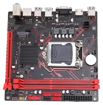 Obrázek produktu pro Základní deska B75 pro těžbu kryptoměn, LGA1155, 6 Gb/s, formát ITX, 2x DDR3, 3x SATA 2.0, podpora rozlišení 1920×1080 při 60 Hz, M.2 NVMe