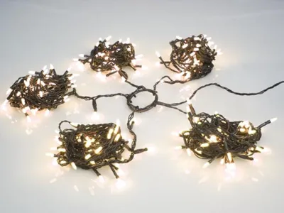 Image de Speed Light Led - Steady - 220 Lampes Blanc Chaud - Fil Vert - (pour Arbre De 180 Cm)