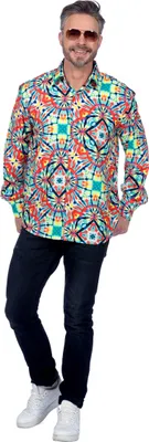 Produktbild von Hemd Hippie Ethno Batik, Groesse:S
