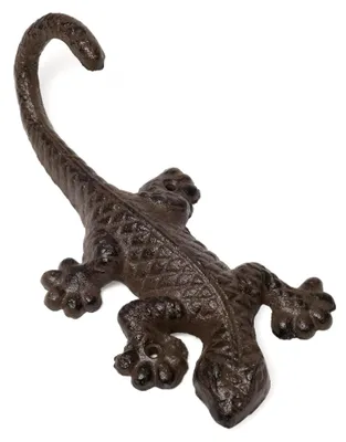 Produktbild von Wandgarderobe Garderobe Salamander Garderobenleiste Haken Gußeisen Kleiderhaken Garderobenhaken Vintage