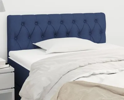 Produktbild von The Living Store Kopfteil Blau 90x7x78/88 cm Stoff