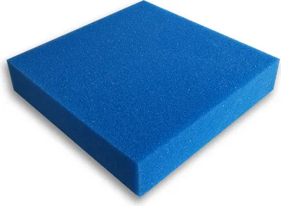 Produktbild von Wiltec Filtermatte Schaumstoff 50 x 50 x 10 cm mittlere Porung 20 ppi für Teichfilter Aquarienfilter Aquarium Filter Außenfilter Wasser
