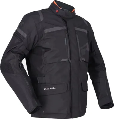 Produktbild von Richa Brutus Gore-Tex wasserdichte Motorrad Textiljacke, schwarz, M