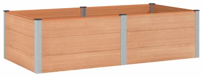 Image de Jardinière surélevée vidaXL marron 200 x 100 x 54 cm