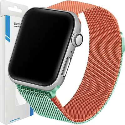 Produktbild von Beline Apple Watch Stahlarmband 38/40/41Mm Grün/Orange