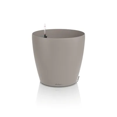 Produktbild von LECHUZA-Pflanzgefäß CLASSICO Color 50 Sandbraun | Pflanzgefäß mit Bewässerungssystem | matte Oberfläche | Ø 50 x 46,6 cm | 19463
