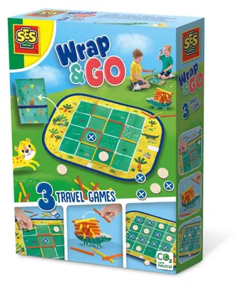 Productafbeelding van SES Creative 02235 - Reisspelset 3-in-1: Vier op een rij, dobbelspel, puntenspel, bordspel, genreoverschrijdend, geschikt voor kinderen vanaf 4 jaar