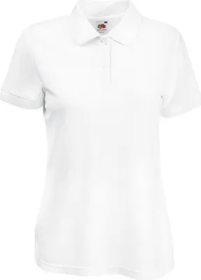 Produktbild von Fruit of the Loom - Lady-Fit 65/35 Polo - White - XXL