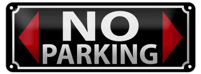 Produktbild von Blechschild kein Parken Stoppen Halteverbot, 27x10 cm, Blechschilder Achtung  Fahrzeuge