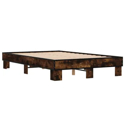 Zdjęcie produktu dla Rama łóżka, przydymiony dąb, 140x190 cm