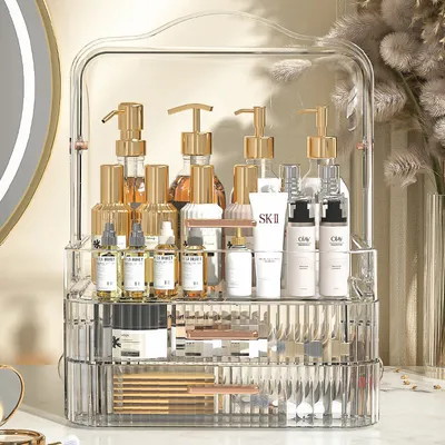 Produktbild von Make-Up Organizer Make-up-Organizer-Aufbewahrung, staubdichte Kosmetik-Aufbewahrungsbox