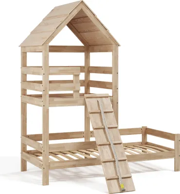 Produktbild von Vitalispa Hausbett Teddy, 90x200 cm, Naturholz