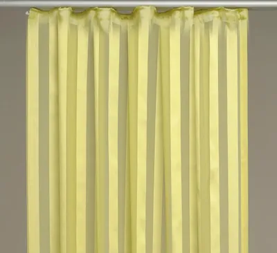 Produktbild von Gardine mit Kräuselband (Streifen, halbtransparent), Größe: 140x245cm, Farbe: Grün