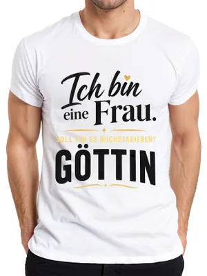 Obrázok produktu pre Som bohyňa. Toto je moje vyhlásenie. Sarkazmus. Humor. Pánske tričko, biela farba, veľkosť S