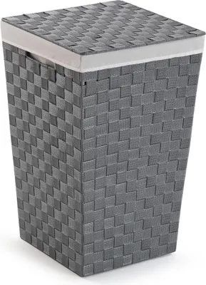 Obrázek produktu pro Koš na špinavé prádlo Versa šedý polyester kov polypropylen 33 x 52 x 33 cm