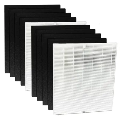 Immagine prodotto di Kit di ricambio filtro dell'aria - 2 filtri HEPA H13 + 4 filtri a carbone attivo - 22x18x5,2 cm - 450 grammi