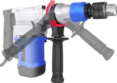 Obrázok produktu pre Káblové rotačné kladivo, výkon 1500 W, 6 nastavení rýchlosti, 360-stupňová prídavná rukoväť