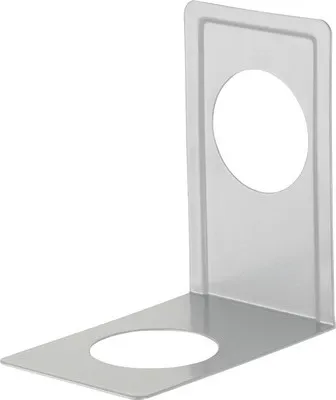 Produktbild von Bücherstütze Stahl pulverbeschichtet silber