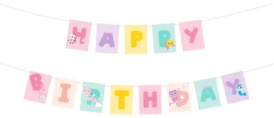 Gabby's Dollhouse Papiergirlande 180 cm Happy Birthday