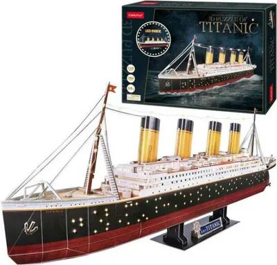 Produktbild von Titanic Led 3D-Puzzle 266 Teile