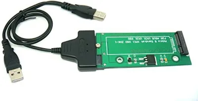 Produktbild von Sintech 18Pin zu SATA Adapter mit USB SATA Kabel, Kompatibel mit Sandisk SDSA5JK ADATA XM11 SSD von Asus UX31 UX21