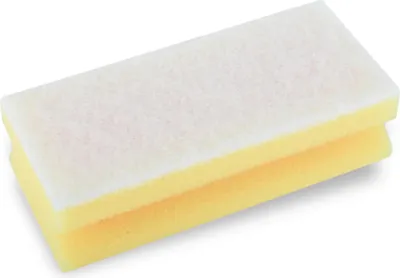 Produktbild von Funny Griffschwamm - gelb / weiß - für empfindliche Flächen - 100 Schwämme