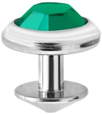 Produktbild von Karisma Micro Dermal Skin Diver Titan G23 Kristal Stein 3mm Farbe BZ (Türkis)
