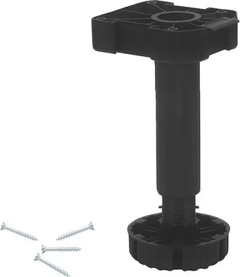 Immagine prodotto di piedino mobile regolabile 200 mm 190–218 mm nero