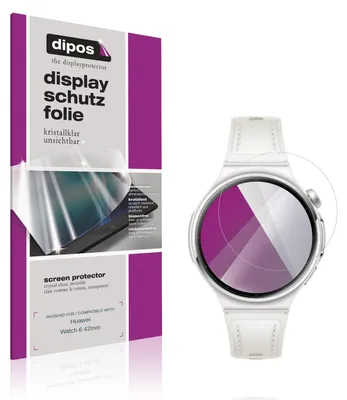 Immagine prodotto di 6x Pellicola Protettiva per Huawei Watch 6 42mm Protezione Schermo Claro Display dipos